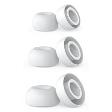AHASTYLE AHASTYLE 3-PACK AirPods Pro 3 &Ouml;ronpluggar Silikon Vit - Teknikhallen.se