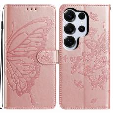  Samsung Galaxy S26 Ultra Fodral Fj&auml;ril Tryck Ros&eacute;guld - Teknikhallen.se