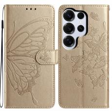 Samsung Galaxy S26 Ultra Fodral Fj&auml;ril Tryck Guld - Teknikhallen.se