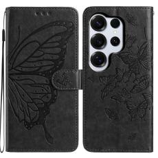  Samsung Galaxy S26 Ultra Fodral Fj&auml;ril Tryck Svart - Teknikhallen.se