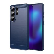  Samsung Galaxy S26 Ultra Skal Borstad St&aring;l Textur Bl&aring; - Teknikhallen.se