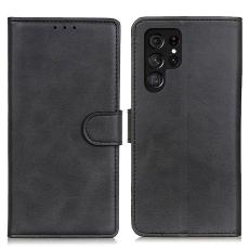  Samsung Galaxy S26 Ultra Fodral L&auml;der Svart - Teknikhallen.se