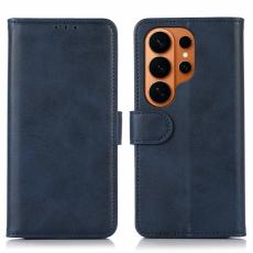  Samsung Galaxy S26 Ultra Fodral L&auml;der Bl&aring; - Teknikhallen.se