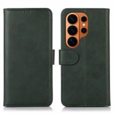 Samsung Galaxy S26 Ultra Fodral L&auml;der Gr&ouml;n - Teknikhallen.se