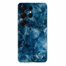  Samsung Galaxy S26 Ultra Skal Marmor TPU Bl&aring; - Teknikhallen.se
