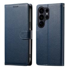  Samsung Galaxy S26 Ultra Pl&aring;nboksfodral L&auml;der Bl&aring; - Teknikhallen.se