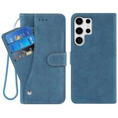  Samsung Galaxy S26 Ultra Fodral Multifunktionellt L&auml;der Bl&aring; - Teknikhallen.se