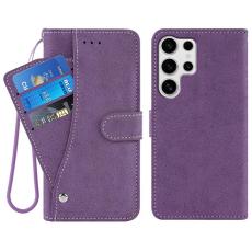  Samsung Galaxy S26 Ultra Fodral Multifunktionellt L&auml;der Lila - Teknikhallen.se
