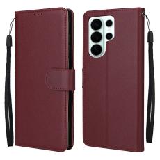  Samsung Galaxy S26 Ultra Fodral L&auml;der Vinr&ouml;d - Teknikhallen.se