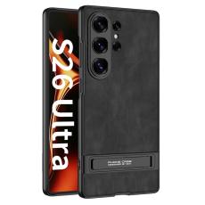 GKK GKK Samsung Galaxy S26 Ultra Skal Kickstand L&auml;der Svart - Teknikhallen.se