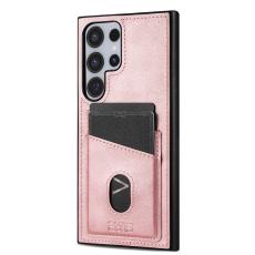 AZNS AZNS Samsung Galaxy S26 Ultra Skal Med Kortfack L&auml;der Ros&eacute;guld - Teknikhallen.se