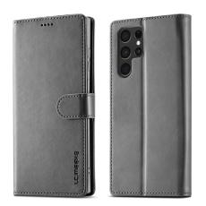 LC.IMEEKE LC.IMEEKE Samsung Galaxy S26 Ultra Fodral L&auml;der Gr&aring; - Teknikhallen.se