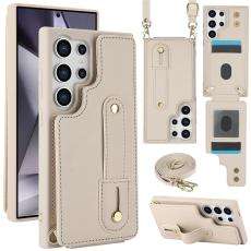  Samsung Galaxy S26 Ultra Skal Multifunktionellt L&auml;der Beige - Teknikhallen.se
