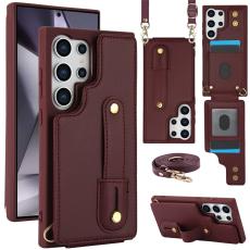  Samsung Galaxy S26 Ultra Skal Multifunktionellt L&auml;der Vinr&ouml;d - Teknikhallen.se