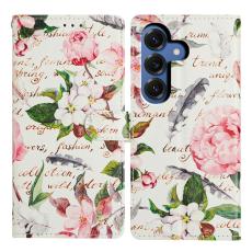  Samsung Galaxy S26 Fodral Med Tryck Blommor - Teknikhallen.se