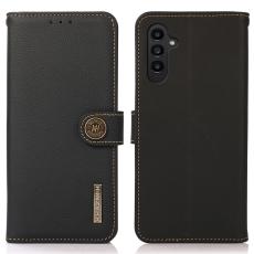 KHAZNEH KHAZNEH Samsung Galaxy S26 Fodral &Auml;kta L&auml;der Svart - Teknikhallen.se