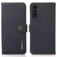 KHAZNEH KHAZNEH Samsung Galaxy S26 Fodral &Auml;kta L&auml;der Bl&aring; - Teknikhallen.se