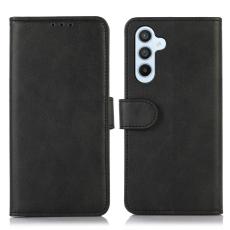  Samsung Galaxy S26 Fodral L&auml;der Svart - Teknikhallen.se