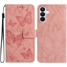  Samsung Galaxy S26 Fodral Fj&auml;ril Tryck Rosa - Teknikhallen.se