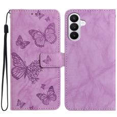  Samsung Galaxy S26 Fodral Fj&auml;ril Tryck Lila - Teknikhallen.se