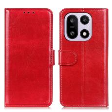  OnePlus 15 Fodral Crazy Horse L&auml;der R&ouml;d - Teknikhallen.se