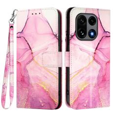  OnePlus 15 Fodral L&auml;der Marmor Rosa - Teknikhallen.se