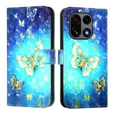  OnePlus 15 Fodral Med Tryck Guld Fj&auml;ril - Teknikhallen.se