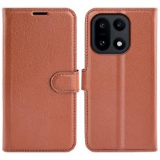  OnePlus 15 Fodral Litchi L&auml;der Brun - Teknikhallen.se