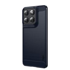 MOFI MOFI Motorola Edge 70 Skal Borstad St&aring;l Textur Bl&aring; - Teknikhallen.se