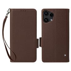  Nothing Phone 3a Lite Fodral Litchi L&auml;der Brun - Teknikhallen.se