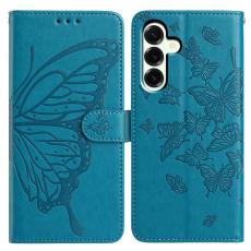 Samsung Galaxy A37 5G Fodral Med Fj&auml;ril Tryck Bl&aring; - Teknikhallen.se