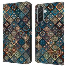  Samsung Galaxy A37 5G Fodral L&auml;der Mandala Blommor - Teknikhallen.se