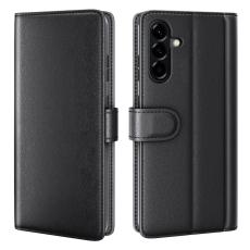  Samsung Galaxy A57 5G Fodral Premium &Auml;kta L&auml;der Svart - Teknikhallen.se
