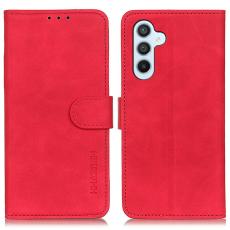 KHAZNEH KHAZNEH Samsung Galaxy A57 5G Fodral Retro L&auml;der R&ouml;d - Teknikhallen.se