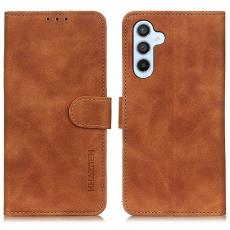 KHAZNEH KHAZNEH Samsung Galaxy A57 5G Fodral Retro L&auml;der Brun - Teknikhallen.se