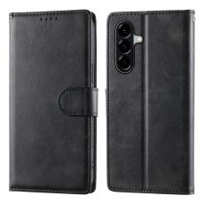  Samsung Galaxy A37 5G Fodral L&auml;der Svart - Teknikhallen.se