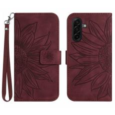  Samsung Galaxy A57 5G Fodral Solros Tryck Vinr&ouml;d - Teknikhallen.se