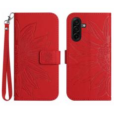  Samsung Galaxy A57 5G Fodral Solros Tryck R&ouml;d - Teknikhallen.se