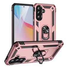  Samsung Galaxy A37 5G Skal Shockproof Hybrid Ring Ros&eacute;guld - Teknikhallen.se