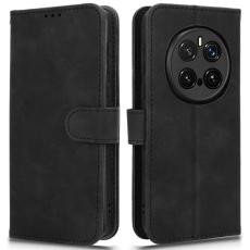  Honor Magic7 Pro Fodral L&auml;der Skin Feel Svart - Teknikhallen.se