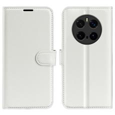  Honor Magic7 Pro Fodral Litchi L&auml;der Vit - Teknikhallen.se