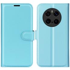  Honor Magic7 Pro Fodral Litchi L&auml;der Bl&aring; - Teknikhallen.se