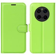  Honor Magic7 Pro Fodral Litchi L&auml;der Gr&ouml;n - Teknikhallen.se