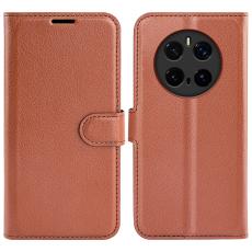  Honor Magic7 Pro Fodral Litchi L&auml;der Brun - Teknikhallen.se