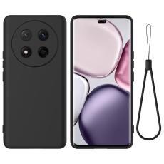  Honor Magic7 Lite Skal Liquid Silikon Svart - Teknikhallen.se