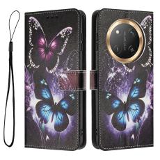  Honor Magic7 Lite Fodral Med Tryck Fj&auml;rilar - Teknikhallen.se