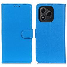  Honor 400 Lite Fodral Litchi L&auml;der Bl&aring; - Teknikhallen.se