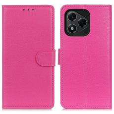  Honor 400 Lite Fodral Litchi L&auml;der Rosa - Teknikhallen.se