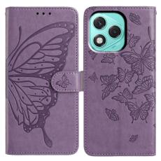  Honor 400 Lite Fodral Fj&auml;ril Tryck Lila - Teknikhallen.se
