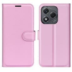  Honor 400 Smart Fodral Litchi L&auml;der Ljus Rosa - Teknikhallen.se